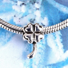 Romacci S925 Sterling Silber Glücksklee Bead Charm für 3mm Snake Chain Armband Armreif Halskette Mode Frauen DIY Schmuck Zubehör