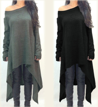 Frauen kleiden Normallack-eine Schulter-hohe niedrige asymetrische Hem-lange Hülsen-lose einteilige