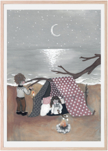 Bonfire In Moonlight Home Kids Decor Posters & Frames Posters Multi/patterned That's Mine