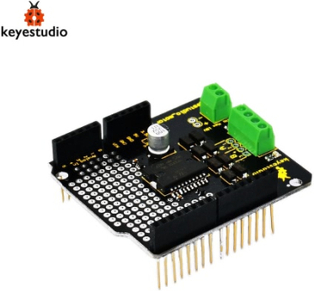 Brand New L298P 2A Modul Keyestudio großer Strom Dual-DC-Motortreiber-Schild Karte kompatibel für Arduino