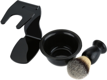 Rasur Brush Kit 3 In 1 modernes Design Acryl Rasier Set Frame Base Shaving Soap Schüssel Borste Haar Rasur Pinsel Rasur Razor Bart sauber
