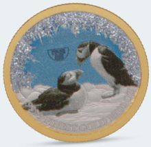 Sammlermünzen Reppa Polar Life Münze Papageitaucher