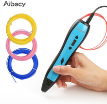 Aibecy 3D Druck Stift LCD Display arbeiten mit ABS PLA Filament für Kinder Kunst Handwerk Zeichnung DIY Geschenk