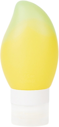 78ml Nachfüllbar Mango Förmige Reiseflasche Set Dicht Squeezable Silikonflaschen Kit Style Gelb