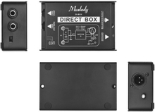 Muslady Professional Single Channel Passiv DI-Box Direct Injection Audio Box Balanced & Unsalance Signalkonverter mit XLR TRS Interfaces für E-Gitarre Bass Live Performance