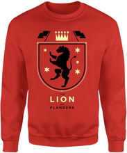 The Lion Of Flanders Sweatshirt - S - Red