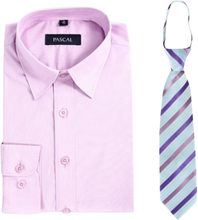 Lysilla shirt with purple/pink tie