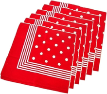 12x stuks rode boeren zakdoek verkleedkleding voor cowboys/boeren