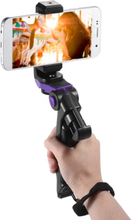 Andoer Universal Mini Phone Stativ Stand Handgriff Grip Stabilisator mit verstellbaren Smartphone Clip Halter Halterung für iPhone 7 Plus / 7/6/6 Plus / 6s für Samsung Galaxy S7 / S6