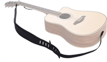 Einstellbare Super-Wide Guitar Schultergurt Schwarz PU Ledergürtel für akustische Folk Classic E-Gitarren Bass