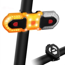Bike Tail Light Wireless Control Bike Turn Signal Light Waterproof Bicycle Front Rear Safety Warning