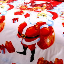 Weihnachten Santa Bettwäsche Set Polyester 3D Gedruckt Bettbezug + 2 stücke Kissenbezüge + Bettlaken Set Weihnachten schlafzimmer Dekorationen