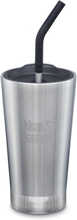 Insulated Tumbler with straw 473 ml Brushed stainless