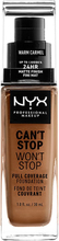 NYX Professional Makeup Can't Stop Won't Stop Foundation Warm carmel - 30 ml