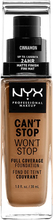 NYX Professional Makeup Can't Stop Won't Stop Foundation Cinnamon - 30 ml