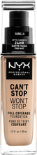 NYX Professional Makeup Can't Stop Won't Stop Foundation Vanilla - 30 ml