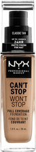NYX Professional Makeup Can't Stop Won't Stop Foundation Classic tan - 30 ml