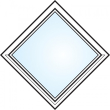 Fönster 3-glas energi argon fyrkant