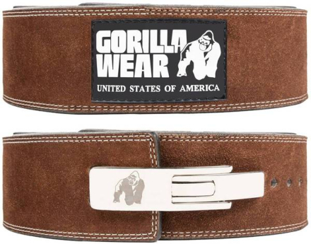 Gorilla Wear 4 Inch (10cm) Lever Belt, lærbelte