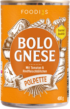 FOODI3S Bolognese mit Rindfleischbällchen