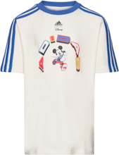 Lk Dy Mm T T-shirts Short-sleeved Creme Adidas Sportswear*Betinget Tilbud