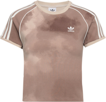 3 Strp Tee T-shirts & Tops Short-sleeved Brun Adidas Originals*Betinget Tilbud