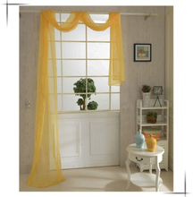 82 * 550cm romantisch Pure Color Voile Vorhang Fenster Torblatt für Wohnzimmer Bankett Hochzeitsdekoration