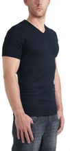Garage T-Shirt V-neck semi bodyfit navy (art 0302)