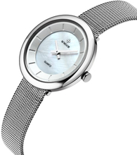 WWOOR Ultra Thin Fashion Luxus Marke Damen Uhren Edelstahl Mesh Strap Quarz Analog Wasser-Proof Casual Armbanduhr für Damen + Box