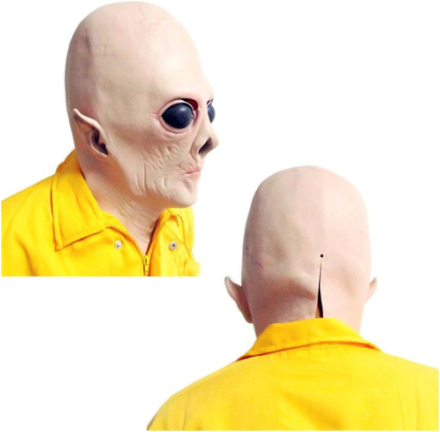 Realistische UFO Alien Maske Halloween Dekoration