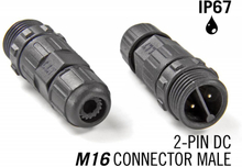 M16 2-Pin IP67 Waterdichte Male Connector