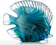 Blue Tropical Fish Glass Skulptur Home Dekoration Glas Fisch