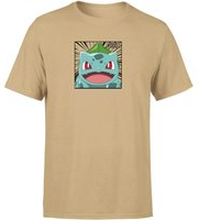 Pokémon Pokédex Bulbasaur #0001 Men's T-Shirt - Tan - L