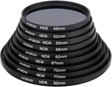 Andoer® 77mm UV + CPL + ND8 Circular Filtersatz Circular Polarizer Filter ND8 Graufilter mit Beutel für Nikon Canon Pentax Sony DSLR-Kamera