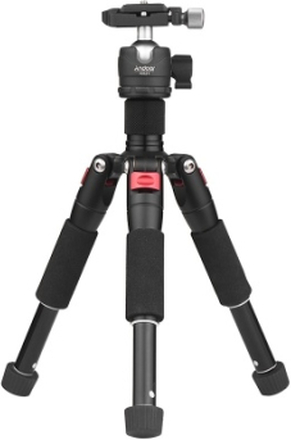 "Andoer K521 Portable 5-teilige ausziehbare Aluminiumlegierung Stativ mit Mini-Kugelkopf niedriger Schwerpunkt 1/4 ""Schraubbefestigung für Canon Nikon Sony DSLR ILDC-Kameras Max. Last 5kg 50cm"