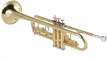 ammoon Trompete Bb B flach Messing Gold-lackiert Exquisite Durable Musikinstrument