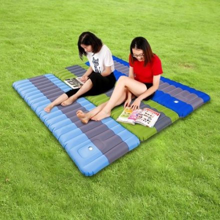 Aufblasbare Isomatte Air Sleeping Pad mit eingebauter Fußpumpe Aufpumpen Boden Pad Mat Matratze Camping Wandern Wandern Reisen