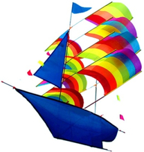 3D Segelboot Kite für Kinder und Erwachsene Segelboot Flying Kite mit Schnur und Griff Outdoor Beach Park Sports Fun