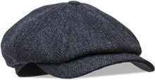 Newsboy Classic Cap Accessories Headwear Flat Caps Blå Wigéns*Betinget Tilbud