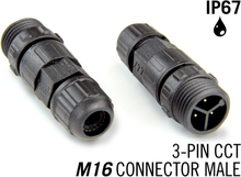 M16 3 Pin IP67 Waterdichte Female Connector