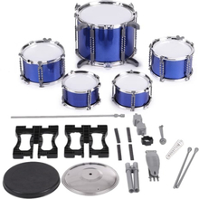 Kompakte Größe Drum Set Kind-Kind-Musikinstrument-Spielzeug 5 Drums mit kleinen Becken Hocker Drum Sticks für Jungen Mädchen
