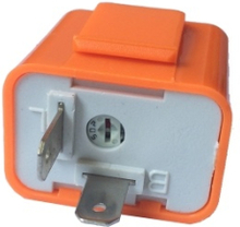 12 V 2 Pin Geschwindigkeit Einstellbar LED Blinker Blinker Licht Relais Widerstand Fix Hyper Steuerblitz für Motorrad Orange Farbe