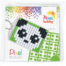 Pixelhobby Presentask Nyckelringsset Panda 3x4cm