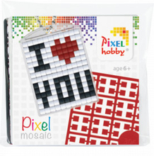 Pixelhobby Presentask Nyckelringsset I Love You 3x4cm