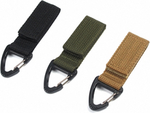 Multifunctional Molle Webbing Belt Clip Climbing Carabiner Buckle High Strength Nylon Hanging Chain Backpack Key Hook