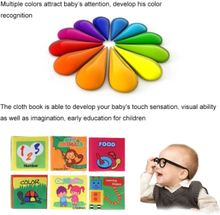 Coolplay Babys erste Non-Toxic Stoff Buch 6Pcs waschbare weiche Tuch-Buch Early Education Intelligente Spielzeug für Kleinkind Kleinkind Kinder Lernen