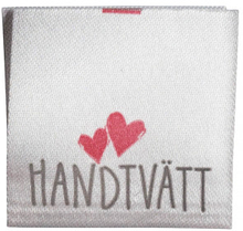 Label Handtvtt Handmade Vit - 1 st