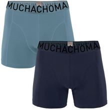 Muchachomalo 2 stuks Cotton Stretch Solid Boxer