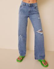 Noisy May - Straight jeans - Light Blue Denim - Nmamanda Nw Dest Jeans VI141LB Noos - Jeans