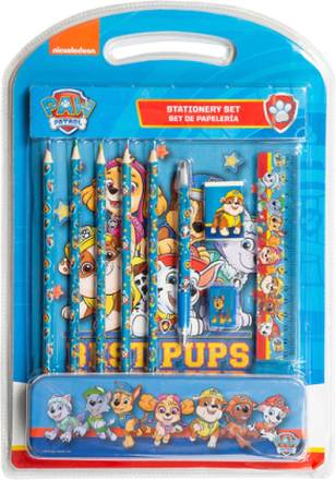 Paw Patrol Stati Ry Set W Pencil Case Toys Creativity Drawing & Crafts Drawing Stati Ry Multi/mønstret Joker*Betinget Tilbud